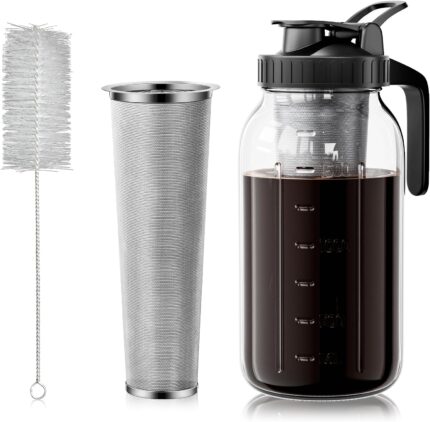 64oz Cold Brew Coffee Maker wi…