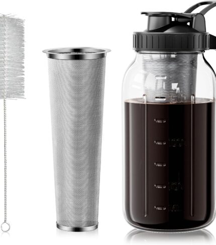 64oz Cold Brew Coffee Maker wi…