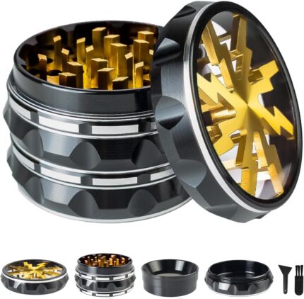 Transparent lid Black Gold Alu…