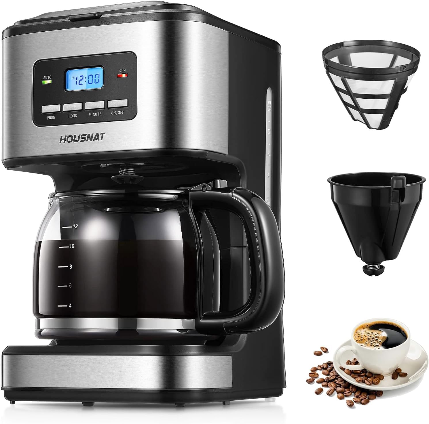 HOUSNAT Filter Coffee Machine,… HOUSNAT Filter Coffee Machine,…