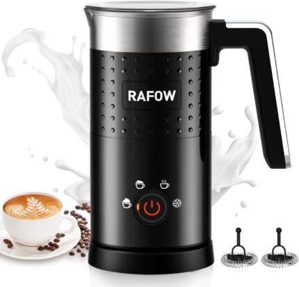 Milk Frother Electric 4 in 1 -…