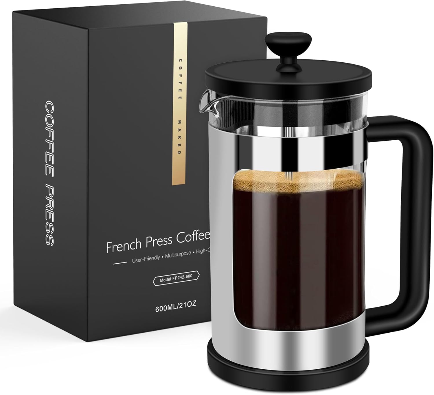 RAINBEAN Cafetiere 4 Cup Frenc… RAINBEAN Cafetiere 4 Cup Frenc…