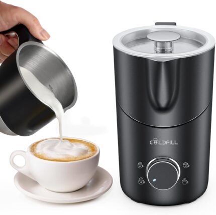 Milk Frother Electric 400ml, 8…