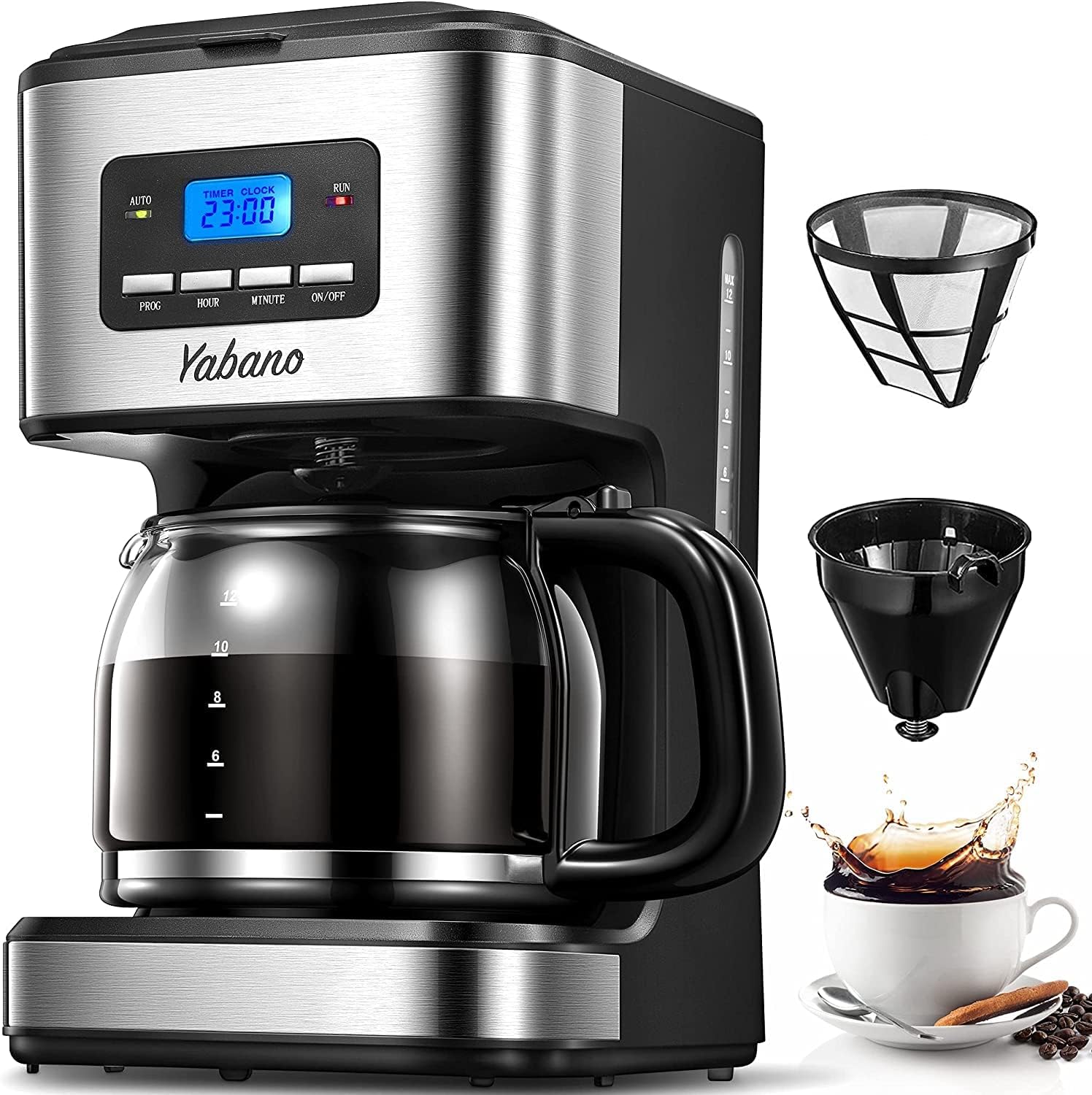 Yabano Coffee Maker, Filter Co… Yabano Coffee Maker, Filter Co…