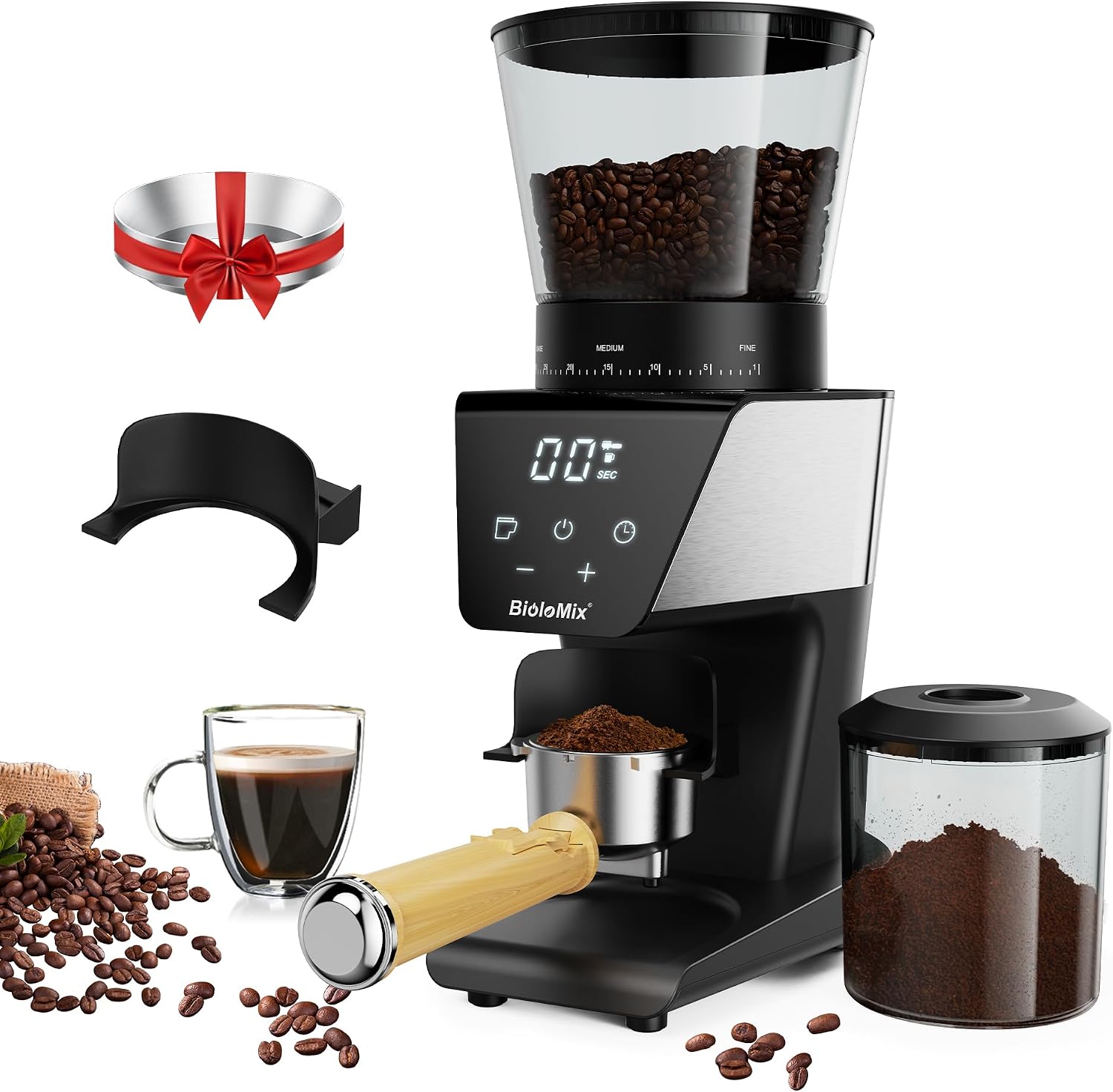 Biolomix Conical Burr Coffee G… Biolomix Conical Burr Coffee G…