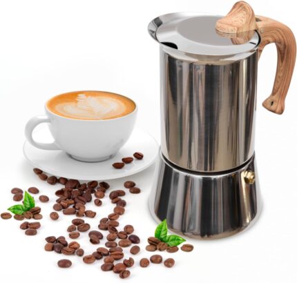 Induction Moka Pot, Stainless …