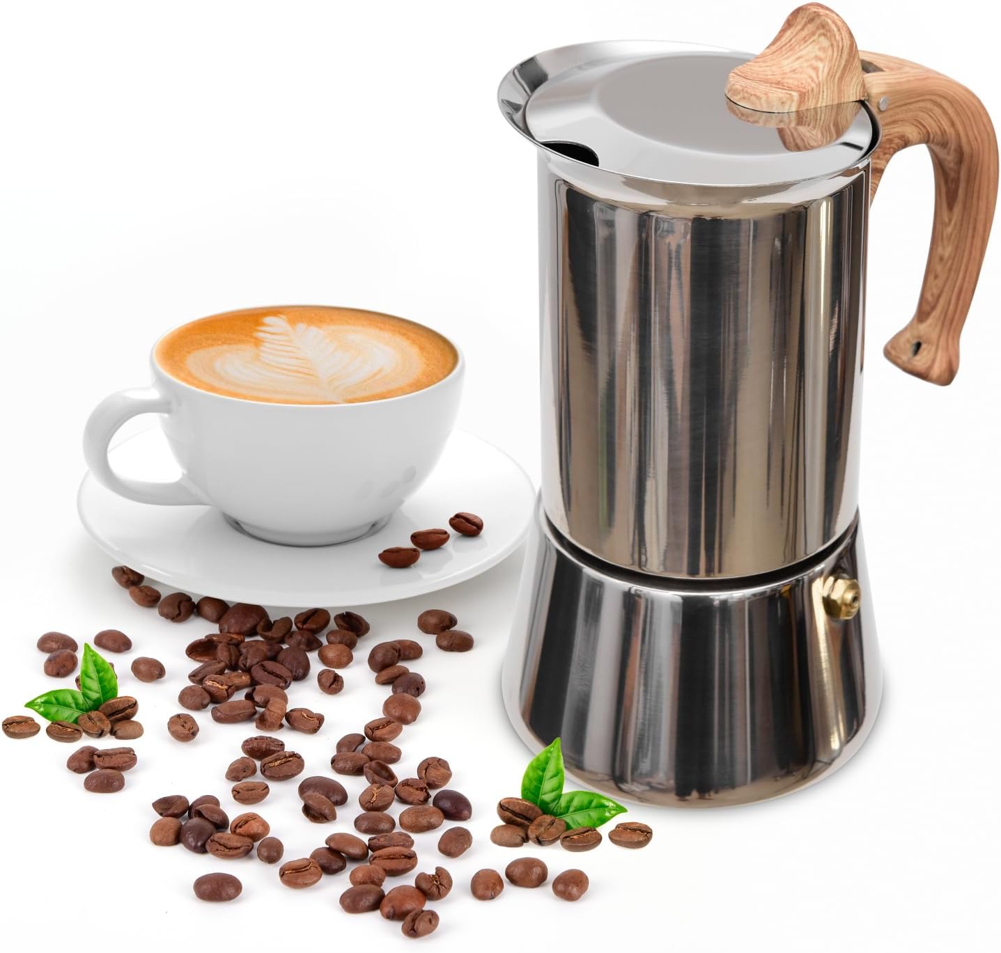Induction Moka Pot, Stainless … Induction Moka Pot, Stainless …