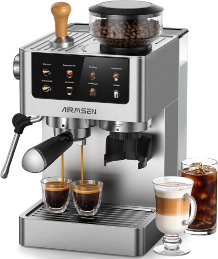 AIRMSEN 20 Bar Bean-to-Cup Cof…