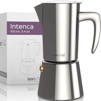 bonVIVO Moka Pot 100ml 2 Cup S…