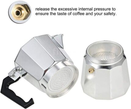 3 Cup Espresso Stove Top Coffe…
