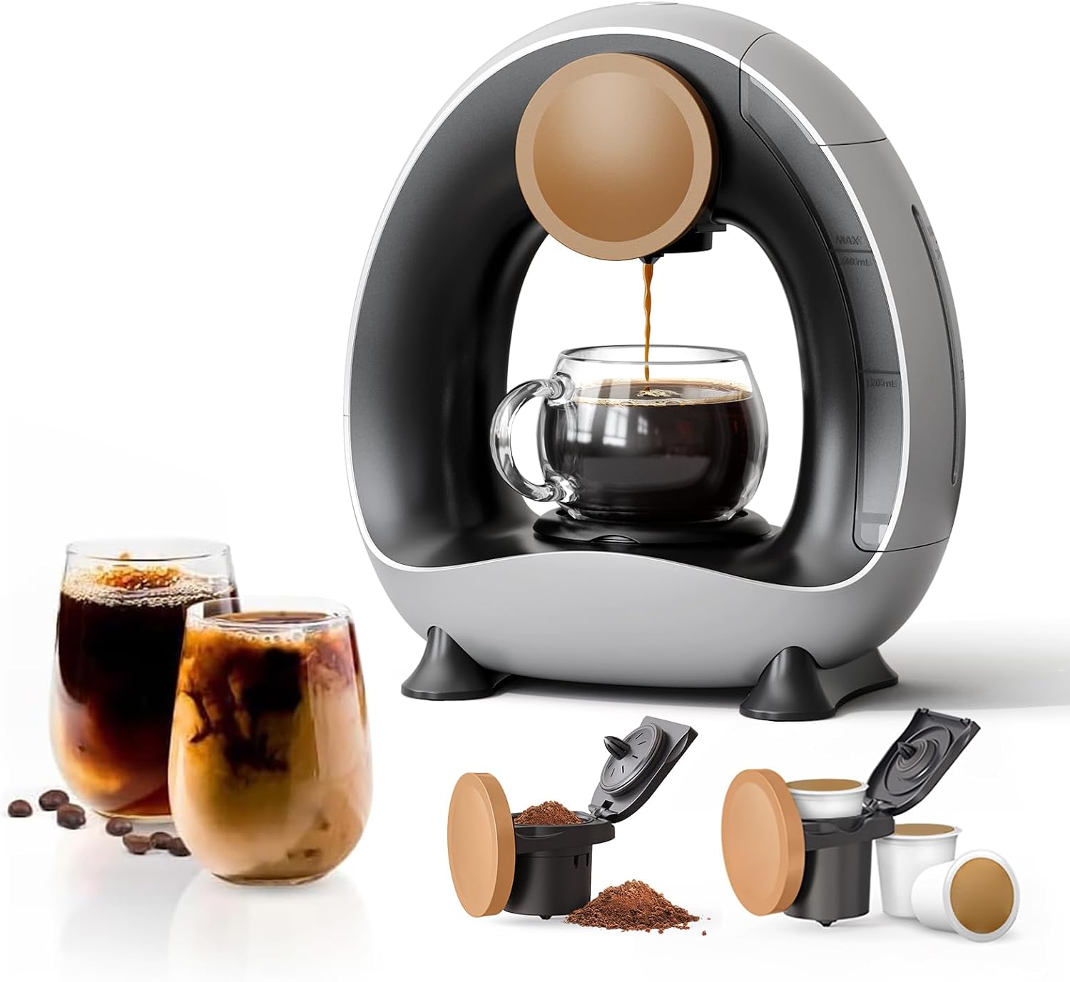Single Serve Coffee Maker,Brew… Single Serve Coffee Maker,Brew…