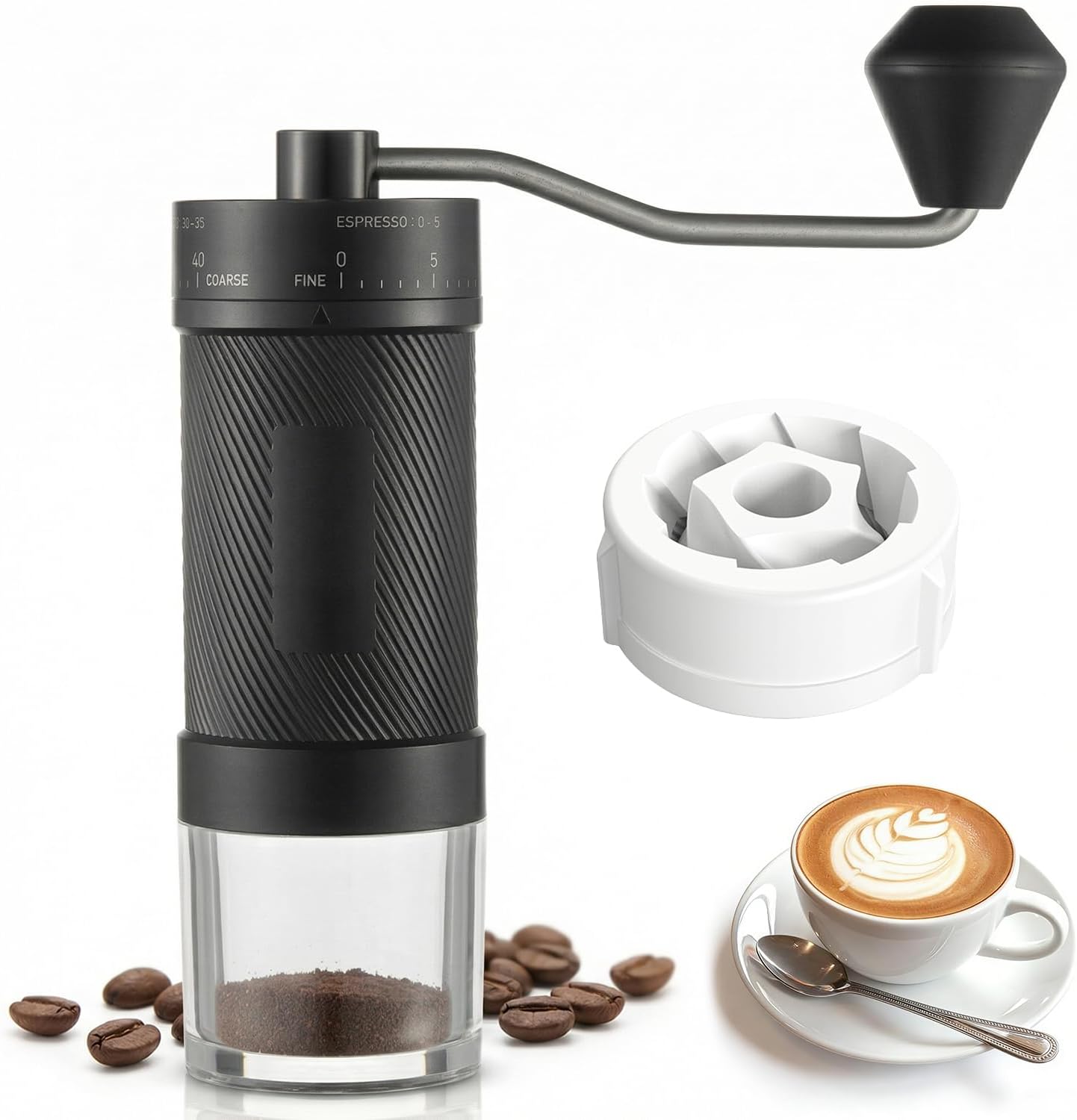 Manual Coffee Grinder with 40 … Manual Coffee Grinder with 40 …