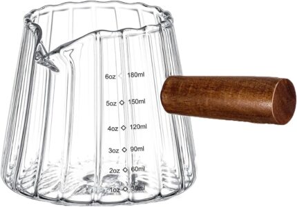 MEETOZ Espresso Cups with Wood…