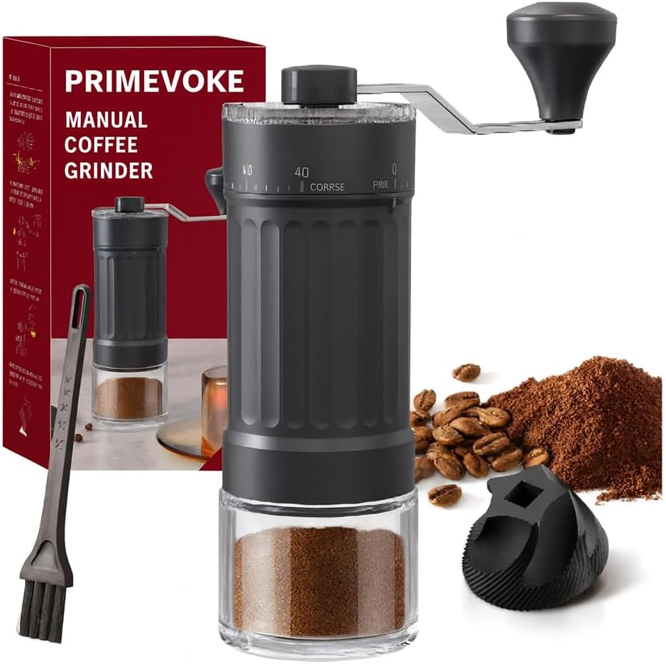 Manual Coffee Grinder with Adj… Manual Coffee Grinder with Adj…