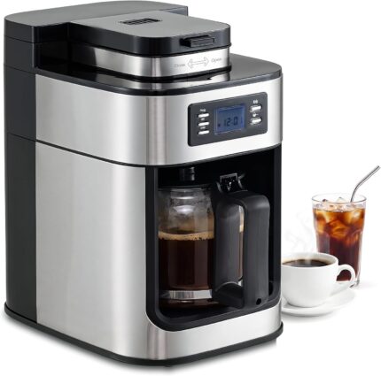 COSTWAY Bean to Cup Filter Cof…