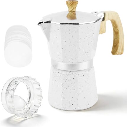 300ML 6 Cup Aluminium Stovetop…