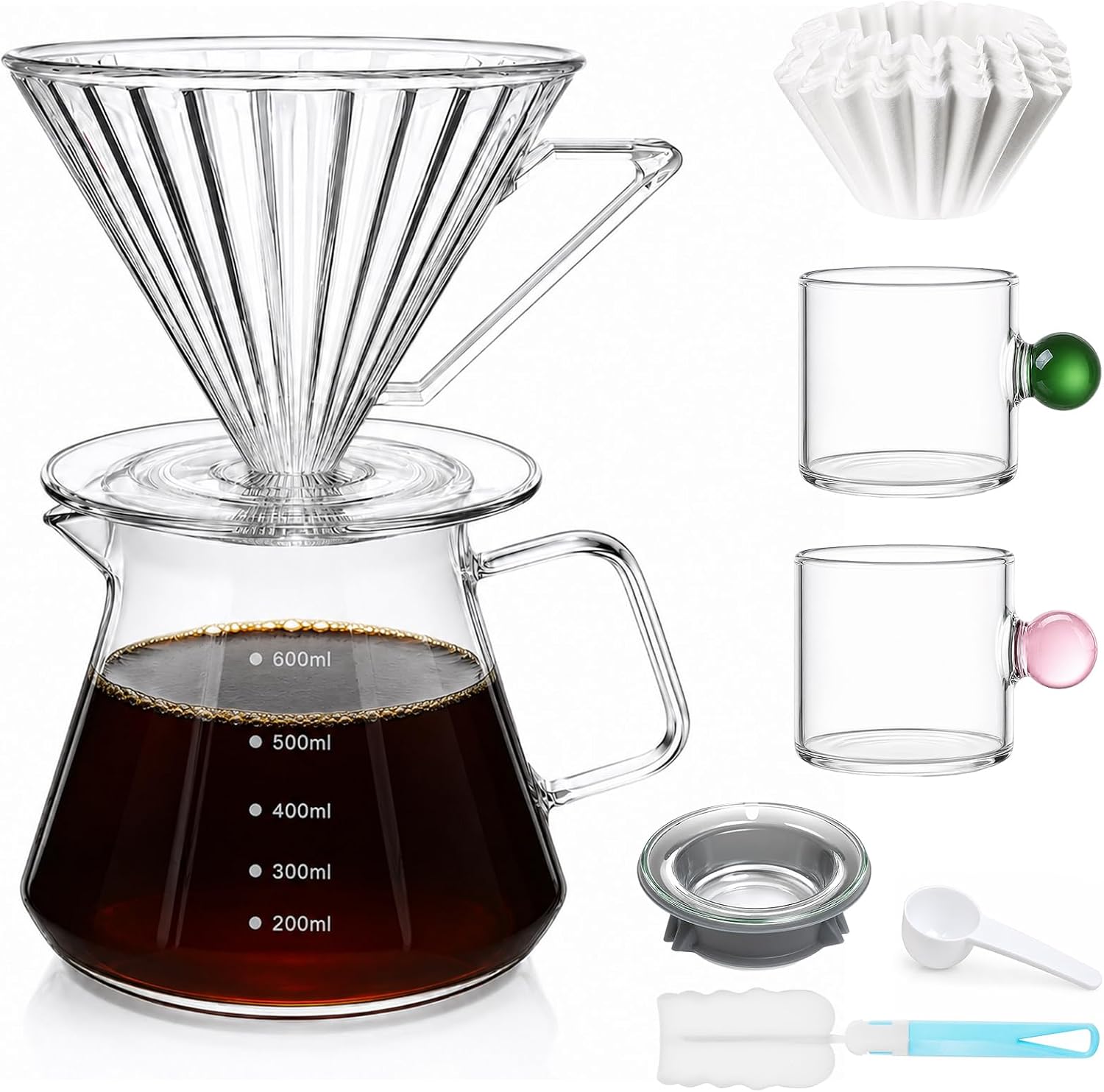 600ml/ 20oz Pour Over Coffee M… 600ml/ 20oz Pour Over Coffee M…