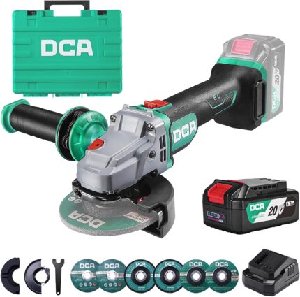 DCA Cordless Angle Grinder wit…