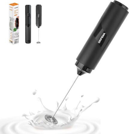 GRIFEMA Milk Frother Handheld,…