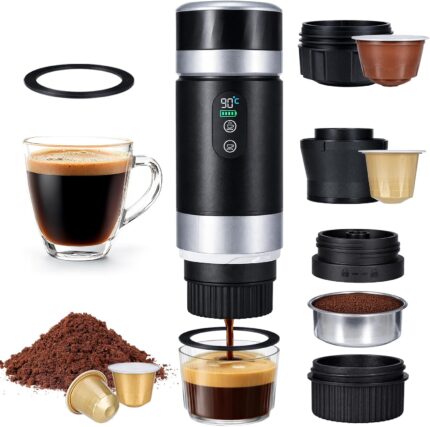 3-In-1 Portable Coffee Maker 2…