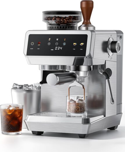 AMZCHEF 20 Bar Bean to Cup Cof…