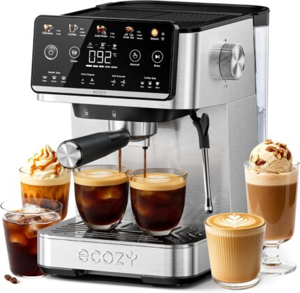 ecozy Espresso Machine 4-in-1,…